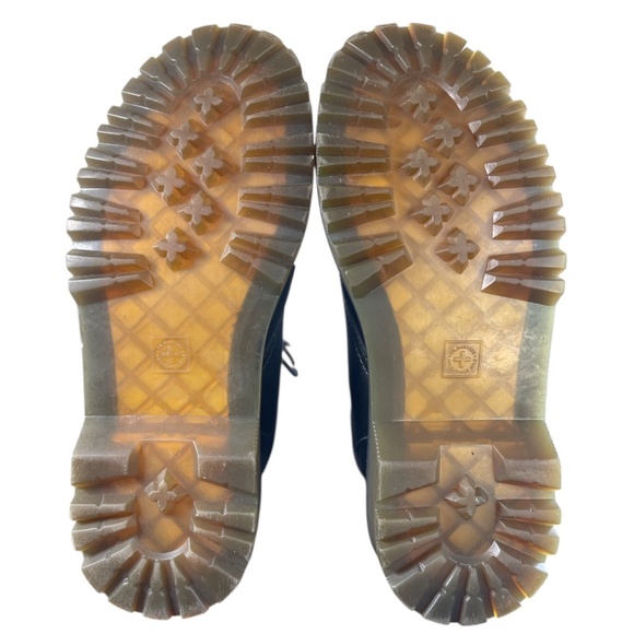 Dr. Martins Luana 7 Eye Combat Boots Black w/Yelllow Stitching Womens Size 9 - Picture 10 of 14